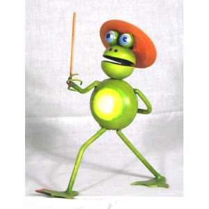 PMA-201 Mini Frog with Cane in Air 8  whsl $17.00